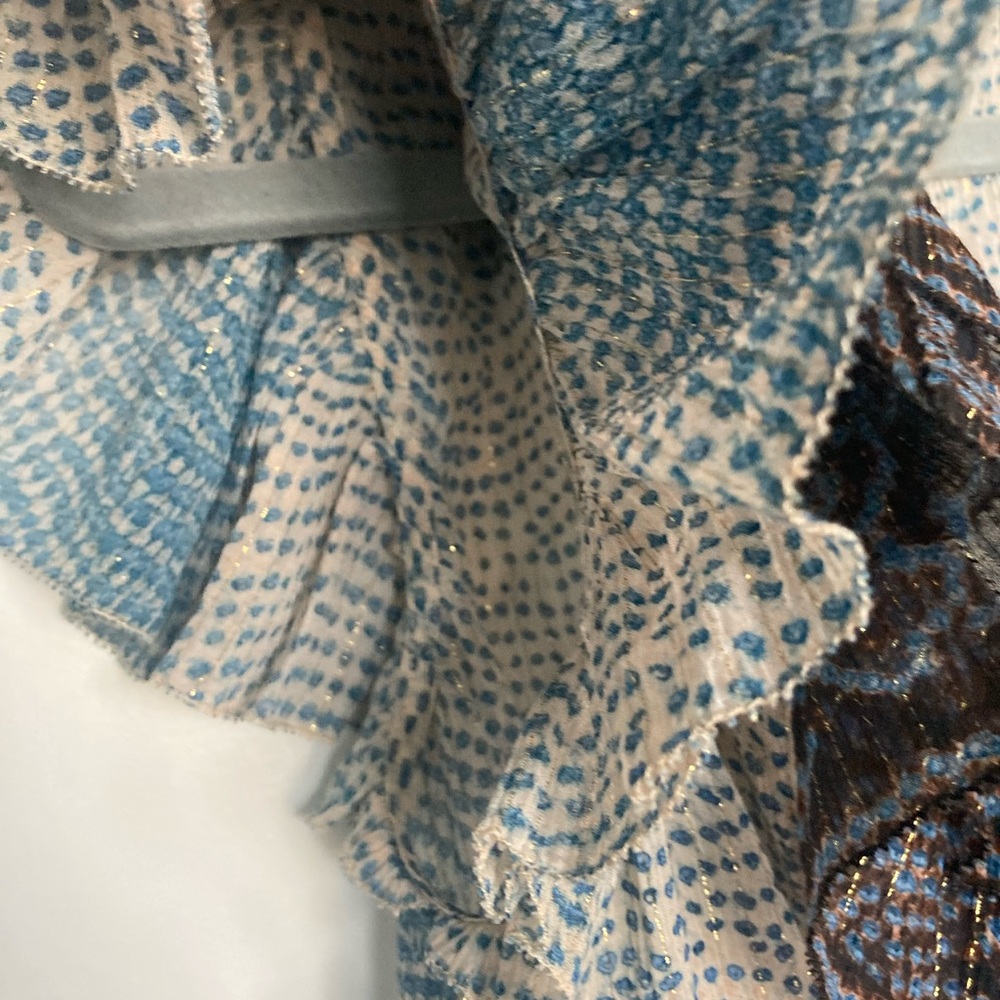 Women's Ulla Johnson Multicolor Patterned Ruffle … - image 7